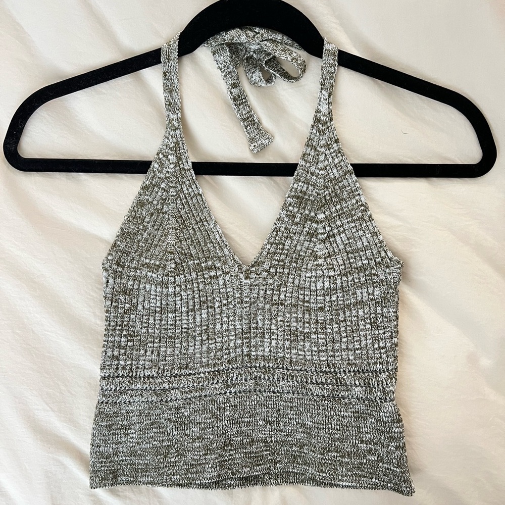 Stretchy Halter Crop Top